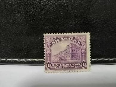 1922 Nicaragua Stamp Government Building Transport