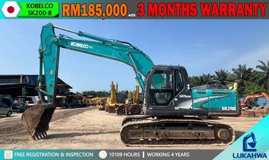 [JAPAN IMPORTED] KOBELCO SK200-8 Mesin Excavator