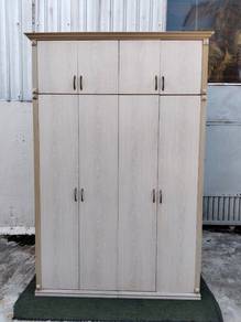 YE38L Almari Baju Kabinet 5.3x8' 8 Doors Wardrobe