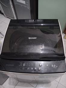 washing machine 9kg COD ada warranty 1 week 