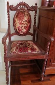 Antique VICTORIAN Chair ROPE Legs,Ard 125 Yrs-DRA