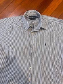 Polo Ralph Lauren White Stripe Oxford