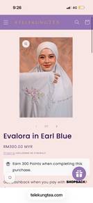 Evalora in Earl Blue (Brand New) Saiz M