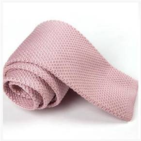 Stylish Pink Knitted Tie Formal Business Necktie
