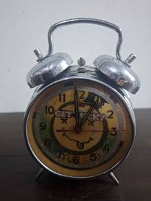 Vintage Double Bell Alarm Clock “GET LUCKY”