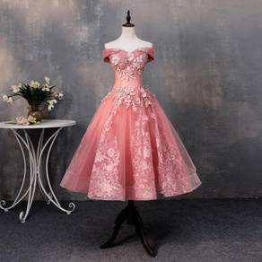 Pink wedding prom evening dress gown RBP1378