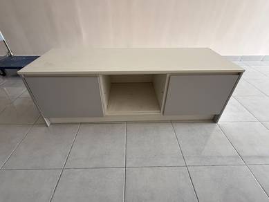Grey TV Console Cabinet with Storage