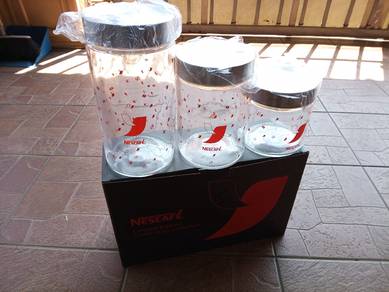 Nescafe Cookie Glass Containers