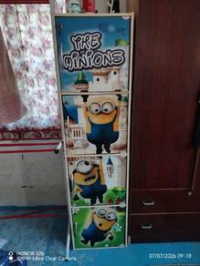 4-tier cartoon character plastic storage cabinet