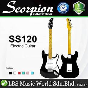 Scorpion SS120 Deluxe Series Stratocaster Maple BK