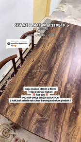 set meja makan + 4 kerusi