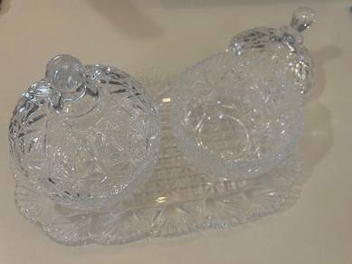 Clear Glass container with lid