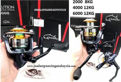 Castking evolution black spider spinning reel
