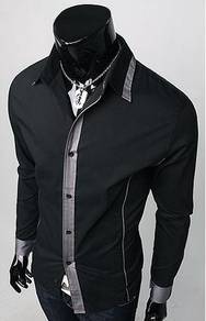 STYLISH BLACK FORMAL MAN LONG SLEEVE SHiRT 🔥