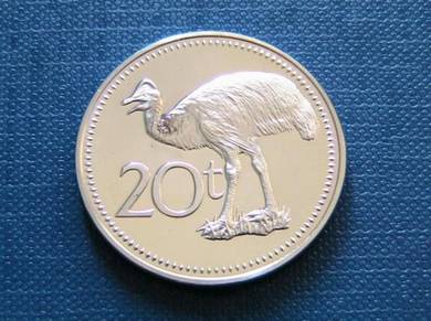 Papua New Guinea 20 Toea 1978 PROOF Coin