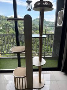 190 cm Cat Tree + Cushion & New Extra Sisal Post