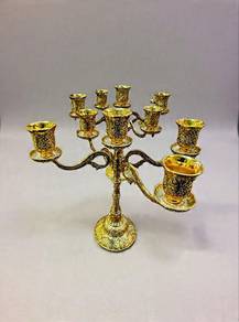 Gold vintage candle holder