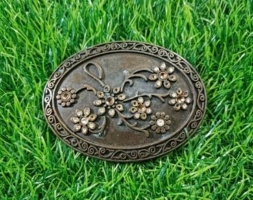 Solid steel belt buckle 