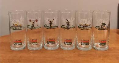 Vintage Carlsberg Commonwealth 98' glass 6