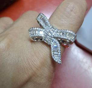 Fashion 925 Sterling Silver Big Bowknot Exquisite