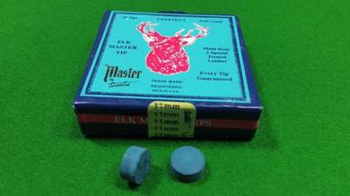 Brand New Elk Master Snooker Cue Tips 11mm
