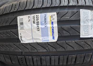225 55 17 MICHELIN PRIMACY 5 Tayar Tyre New 2025
