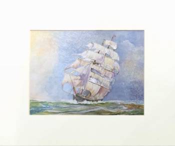 Decorative Art Prints: Surfing,Sailing Ship,Geisha