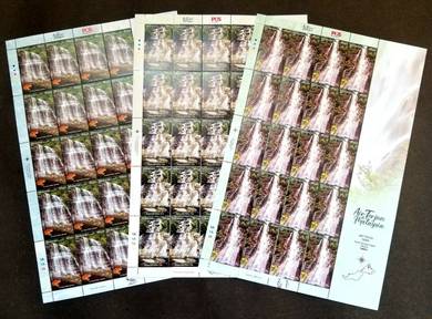 Mint stamp sheet Waterfalls Malaysia 2022