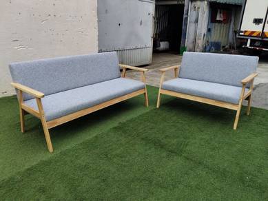 SO16G2-3 New Kerusi Kayu Getah 2 + 3 Seater Sofa