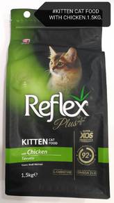 Reflex Plus Cat Food 1.5kg Kitten Chicken Kucing
