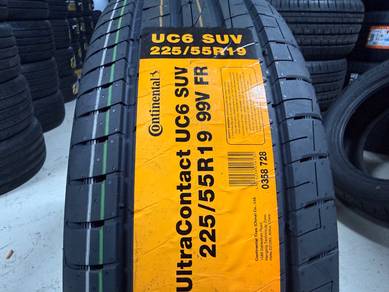 Tayar baru 225 55 19 Continental uc6 suv 2025 x70