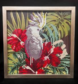 Diamond Painting Art - Finished  Piece (Cockatoo)