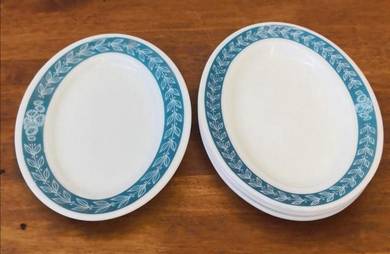 Pyrex Anchor Hocking fern green platter 4
