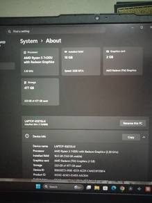Lenovo ideapad slim 3 Amd ryzen 5 7000 series 