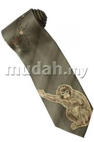Gold Monkey Chimpanzee Mammal Animal GOLD Neck Tie