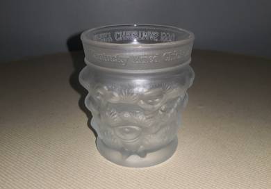 KFC Christmas 1990 glass cup