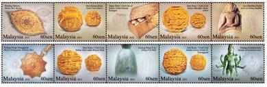 Mint Stamp Artifacts National Heritage Msia 2011
