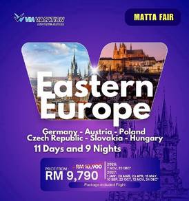 11D9N EASTERN EUROPE With FLIGHT 