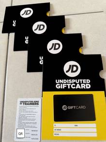 JD Sports Gift Card🔥【RM300 x4】✨【ORIGINAL & NEW】