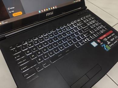 Msi Gaming Laptop core i7 GTX 1050 SSD Ram 8GB