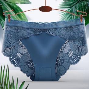 free size gorgeous silk lace seamless women panty