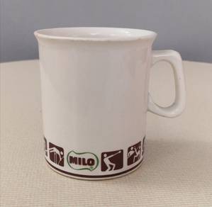 Antique milo mug cup cream brown
