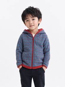 UNIQLO x UNDERCOVER UU Kids Check Sherpa Jacket