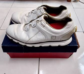Mens Golf Shoe FootJoy Pro SL Boa Medium 9 White