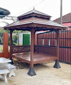 Gazebo Kayu 5x5/6x6 , 0 Deposit, 0 Penghantaran