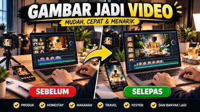 Gambar Jadi Video AI | Iklan Produk & Bisnes