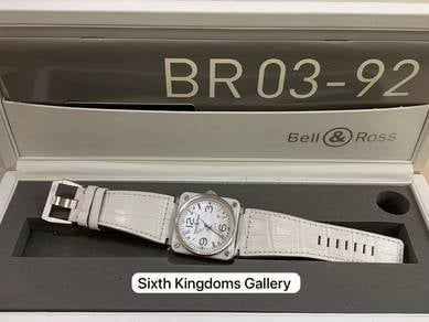Bell & Ross White Ceramic 42mm BR03-92-SC
