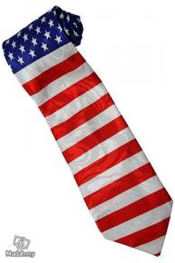 Patriotic American Flag #9 Silk Cartoon Neck Tie