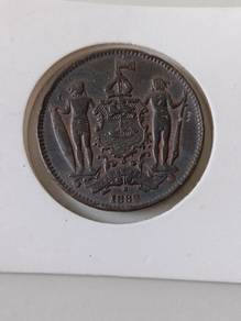 1899H one cent north Borneo syiling 
