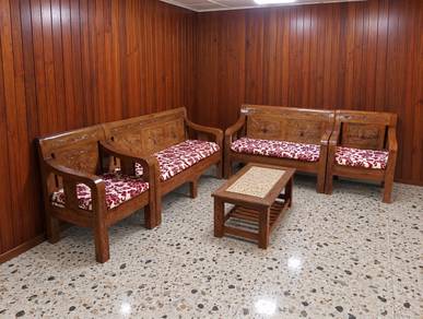 Set Kerusi Kayu Jati (3+2+1+1+meja kopi)